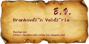Brankován Valéria névjegykártya
